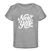New York Baby T-Shirt - Organic Hand Lettered New York Infant T-Shirt - heather gray
