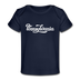 Pennsylvania Baby T-Shirt - Organic Hand Lettered Pennsylvania Infant T-Shirt - dark navy