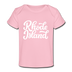 Rhode Island Baby T-Shirt - Organic Hand Lettered Rhode Island Infant T-Shirt - light pink