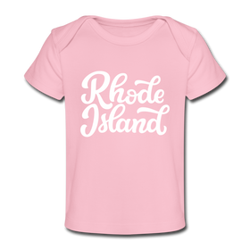 Rhode Island Baby T-Shirt - Organic Hand Lettered Rhode Island Infant T-Shirt