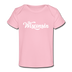 Wisconsin Baby T-Shirt - Organic Hand Lettered Wisconsin Infant T-Shirt - light pink