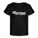 Mississippi Baby T-Shirt - Organic Hand Lettered Mississippi Infant T-Shirt - black