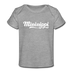 Mississippi Baby T-Shirt - Organic Hand Lettered Mississippi Infant T-Shirt - heather gray
