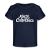 North Carolina Baby T-Shirt - Organic Hand Lettered North Carolina Infant T-Shirt - dark navy