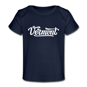 Vermont Baby T-Shirt - Organic Hand Lettered Vermont Infant T-Shirt