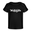 Washington Baby T-Shirt - Organic Hand Lettered Washington Infant T-Shirt - black