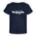 Washington Baby T-Shirt - Organic Hand Lettered Washington Infant T-Shirt - dark navy