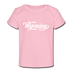 Wyoming Baby T-Shirt - Organic Hand Lettered Wyoming Infant T-Shirt - light pink