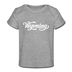 Wyoming Baby T-Shirt - Organic Hand Lettered Wyoming Infant T-Shirt - heather gray
