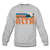 Alta, Utah Sweatshirt - Retro Mountain Alta Crewneck Sweatshirt