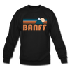 Banff, Canada Sweatshirt - Retro Mountain Banff Crewneck Sweatshirt