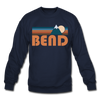 Bend, Oregon Sweatshirt - Retro Mountain Bend Crewneck Sweatshirt