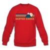 Beaver Creek, Colorado Sweatshirt - Retro Mountain Beaver Creek Crewneck Sweatshirt - red
