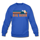 Big Bear, California Sweatshirt - Retro Mountain Big Bear Crewneck Sweatshirt - royal blue