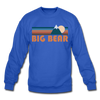 Big Bear, California Sweatshirt - Retro Mountain Big Bear Crewneck Sweatshirt - royal blue