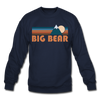 Big Bear, California Sweatshirt - Retro Mountain Big Bear Crewneck Sweatshirt - navy