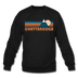 Chattanooga, Tennessee Sweatshirt - Retro Mountain Chattanooga Crewneck Sweatshirt - black