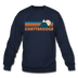 Chattanooga, Tennessee Sweatshirt - Retro Mountain Chattanooga Crewneck Sweatshirt - navy