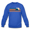 Breckenridge, Colorado Sweatshirt - Retro Mountain Breckenridge Crewneck Sweatshirt - royal blue