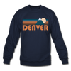 Denver, Colorado Sweatshirt - Retro Mountain Denver Crewneck Sweatshirt