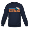 Durango, Colorado Sweatshirt - Retro Mountain Durango Crewneck Sweatshirt