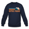 Estes Park, Colorado Sweatshirt - Retro Mountain Estes Park Crewneck Sweatshirt