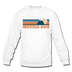 Jackson Hole, Wyoming Sweatshirt - Retro Mountain Jackson Hole Crewneck Sweatshirt - white
