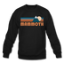 Mammoth, California Sweatshirt - Retro Mountain Mammoth Crewneck Sweatshirt - black