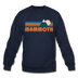 Mammoth, California Sweatshirt - Retro Mountain Mammoth Crewneck Sweatshirt - navy