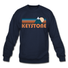 Keystone, Colorado Sweatshirt - Retro Mountain Keystone Crewneck Sweatshirt - navy
