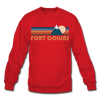 Fort Collins, Colorado Sweatshirt - Retro Mountain Fort Collins Crewneck Sweatshirt
