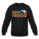 Frisco, Colorado Sweatshirt - Retro Mountain Frisco Crewneck Sweatshirt - black