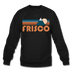 Frisco, Colorado Sweatshirt - Retro Mountain Frisco Crewneck Sweatshirt - black