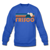 Frisco, Colorado Sweatshirt - Retro Mountain Frisco Crewneck Sweatshirt - royal blue