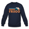 Frisco, Colorado Sweatshirt - Retro Mountain Frisco Crewneck Sweatshirt - navy
