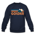 Golden, Colorado Sweatshirt - Retro Mountain Golden Crewneck Sweatshirt - navy