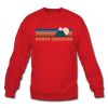 North Carolina Sweatshirt - Retro Mountain North Carolina Crewneck Sweatshirt