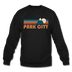 Park City, Utah Sweatshirt - Retro Mountain Park City Crewneck Sweatshirt - black