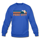 Park City, Utah Sweatshirt - Retro Mountain Park City Crewneck Sweatshirt - royal blue