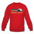 Park City, Utah Sweatshirt - Retro Mountain Park City Crewneck Sweatshirt - red