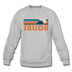 Salida, Colorado Sweatshirt - Retro Mountain Salida Crewneck Sweatshirt - heather gray