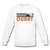 Ouray, Colorado Sweatshirt - Retro Mountain Ouray Crewneck Sweatshirt - white