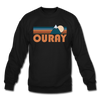 Ouray, Colorado Sweatshirt - Retro Mountain Ouray Crewneck Sweatshirt