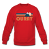 Ouray, Colorado Sweatshirt - Retro Mountain Ouray Crewneck Sweatshirt - red