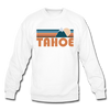 Tahoe, California Sweatshirt - Retro Mountain Tahoe Crewneck Sweatshirt - white