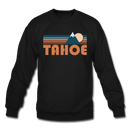 Tahoe, California Sweatshirt - Retro Mountain Tahoe Crewneck Sweatshirt - black