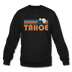 Tahoe, California Sweatshirt - Retro Mountain Tahoe Crewneck Sweatshirt - black