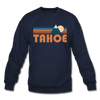Tahoe, California Sweatshirt - Retro Mountain Tahoe Crewneck Sweatshirt - navy