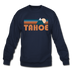 Tahoe, California Sweatshirt - Retro Mountain Tahoe Crewneck Sweatshirt - navy