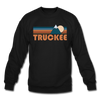Truckee, California Sweatshirt - Retro Mountain Truckee Crewneck Sweatshirt - black